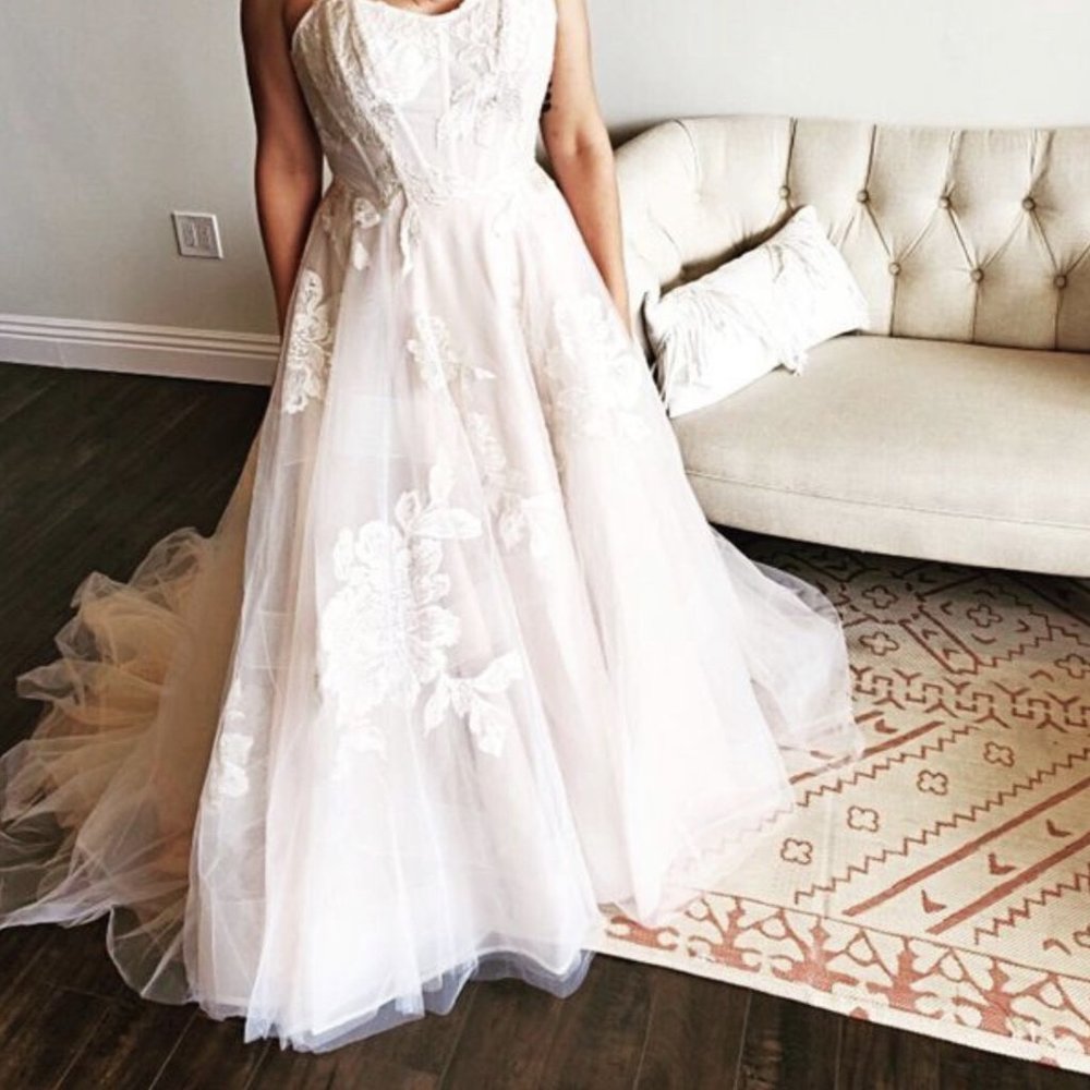 BHLDN Willowby Watters Harmony Gown Size 6 NEW - Picture 2 of 14